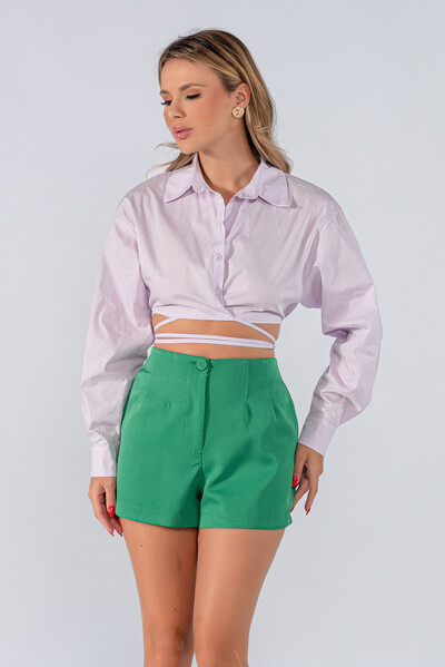 Foto Shorts liso bolso lateral