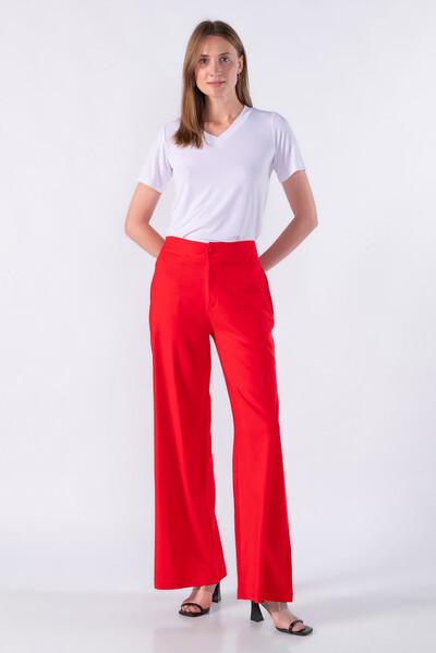Foto Pantalona viscolinho botao forrado