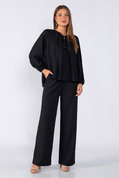 Foto Blusa plissada em crepe