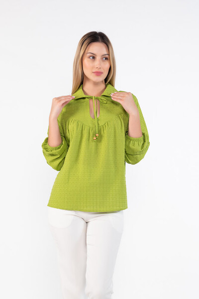 Foto Blusa em algodao manga longa