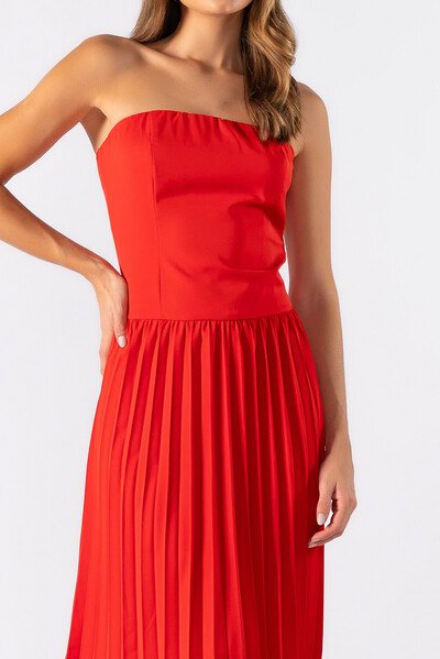 Foto Vestido midi tomara que caia