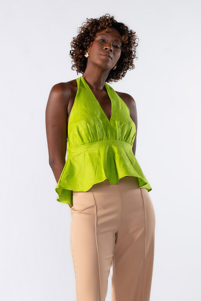 Foto Blusa de babado frente única