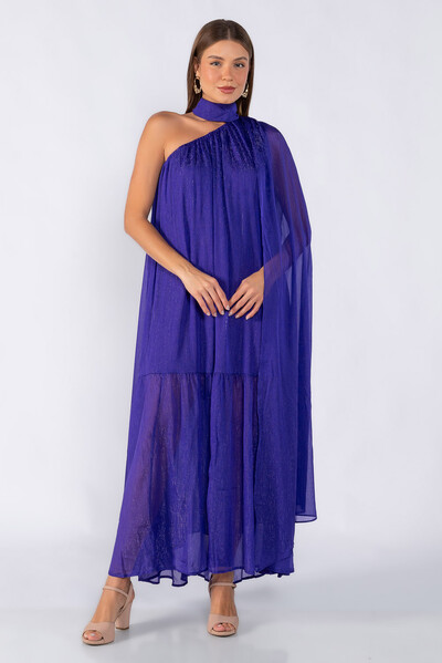 Foto Vestido longo lurex