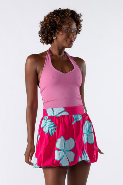 Foto Blusa frente unica canelada
