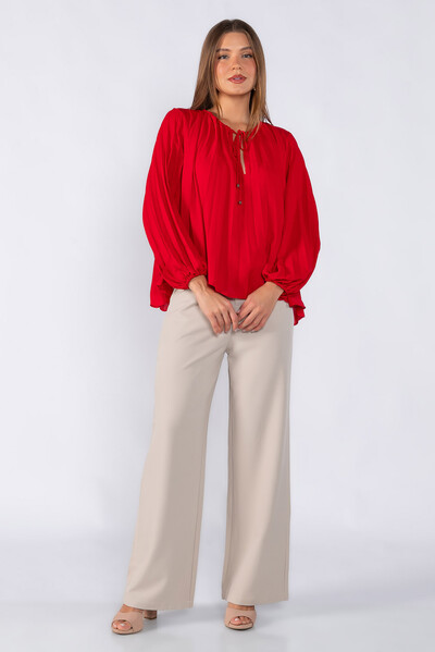 Foto Blusa plissada em crepe