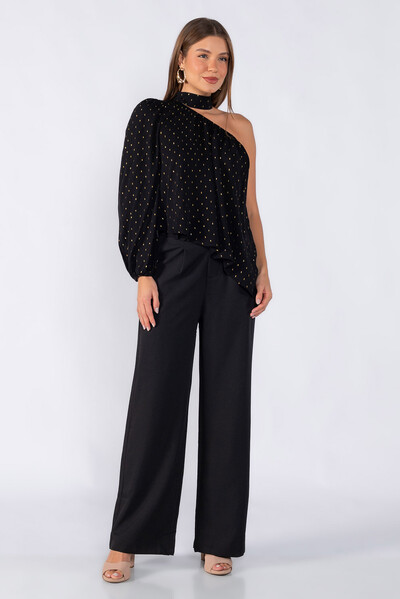 Foto Blusa lurex uma manga