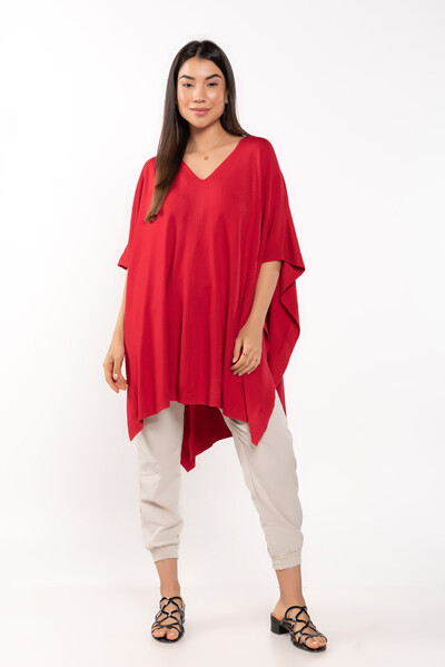 Foto Poncho em viscose