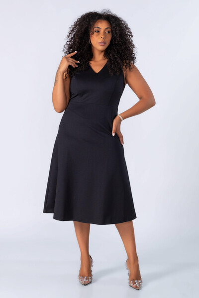 Foto Vestido midi estruturado com forro
