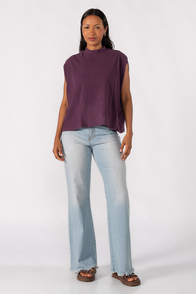 Foto BLUSA FLANELADA GOLA ALTA