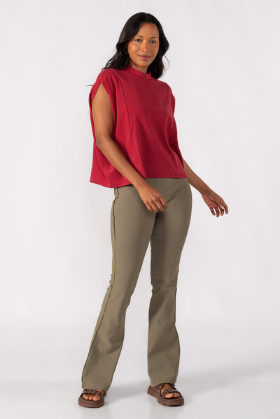 Foto BLUSA FLANELADA GOLA ALTA