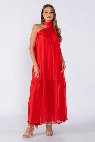 Foto Vestido longo lurex