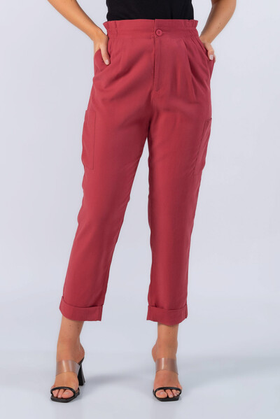 Foto Calca jogger em viscose com bolsos