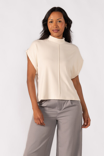 Foto BLUSA GOLA ALTA CANELADA