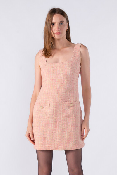 Foto Vestido curto classico de tweed