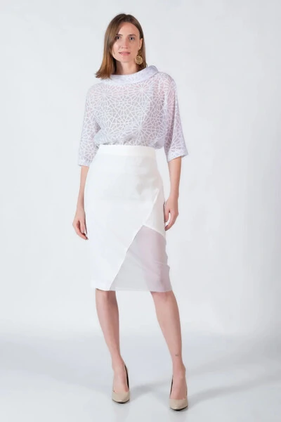 Foto Blusa manga 3/4 gola canoa