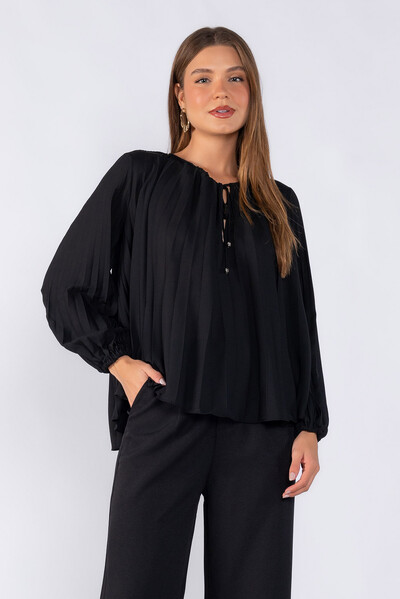 Foto Blusa plissada em crepe