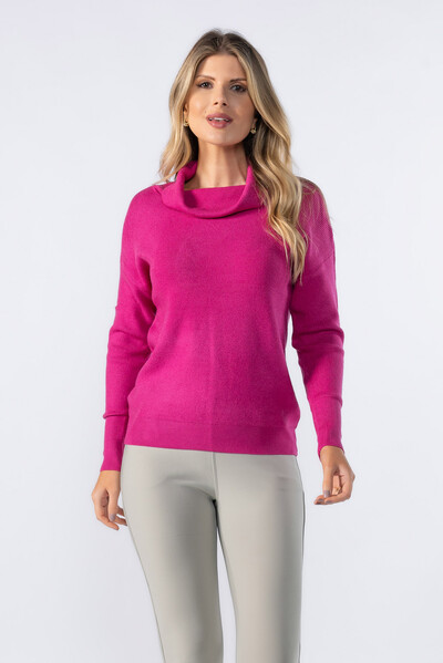Foto Blusa gola alta canelada