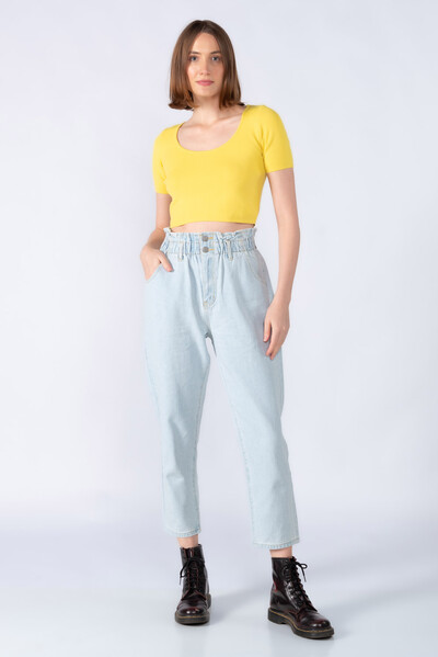 Foto Cropped viscose manga curta tricot