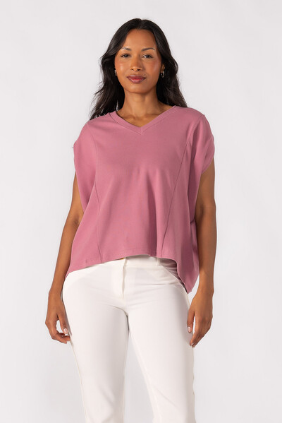 Foto BLUSA OVERSIZED DECOTE EM V