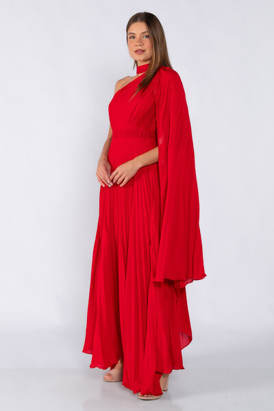Foto Vestido crepe plissado