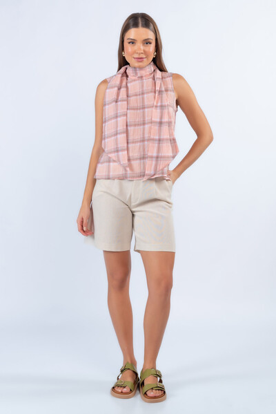 Foto Blusa xadrez em algodao