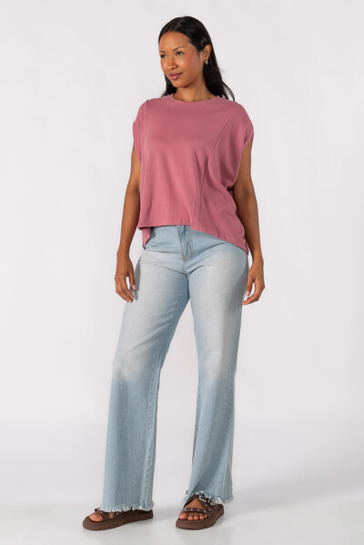 Foto BLUSA OVERSIZED CANELADA