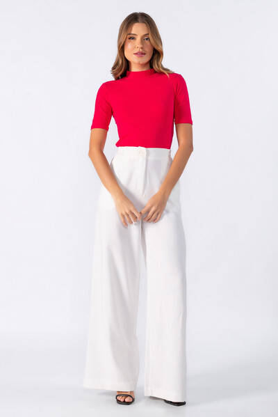 Foto Blusa canelada gola alta