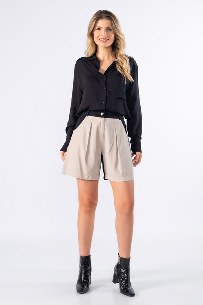 Foto Shorts alfaiataria bicolor