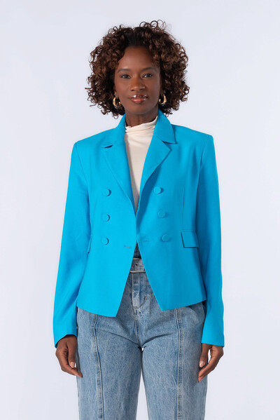 Foto Blazer em viscose com botoes