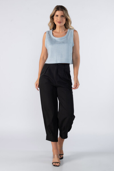 Foto Blusa curta regata suede