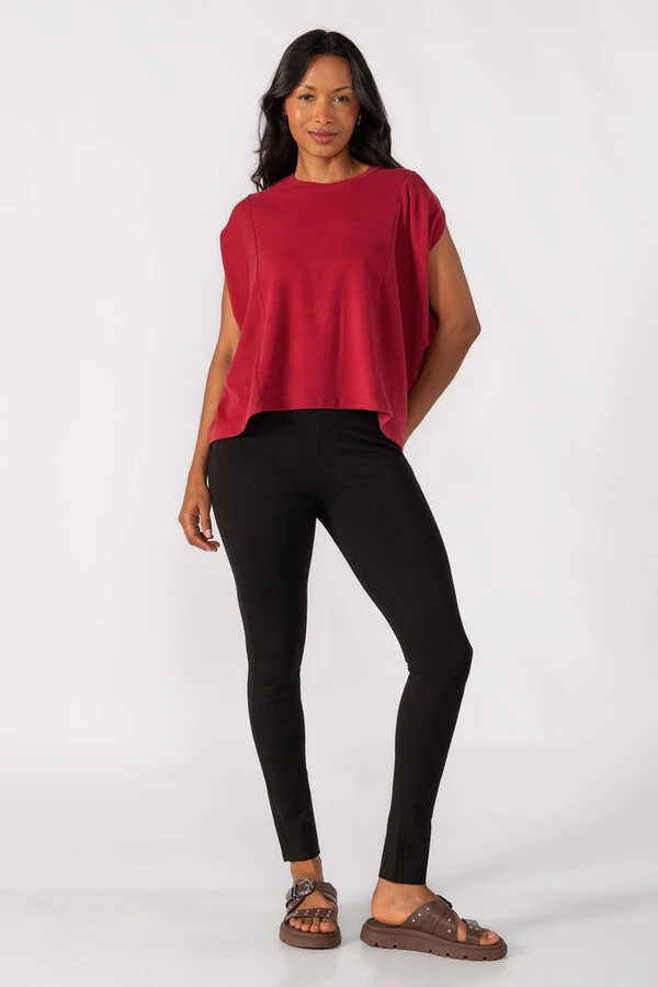 Blusa oversized canelada