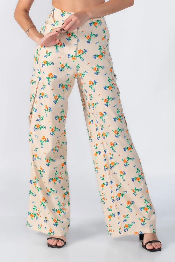 Calca cargo pantalona florida