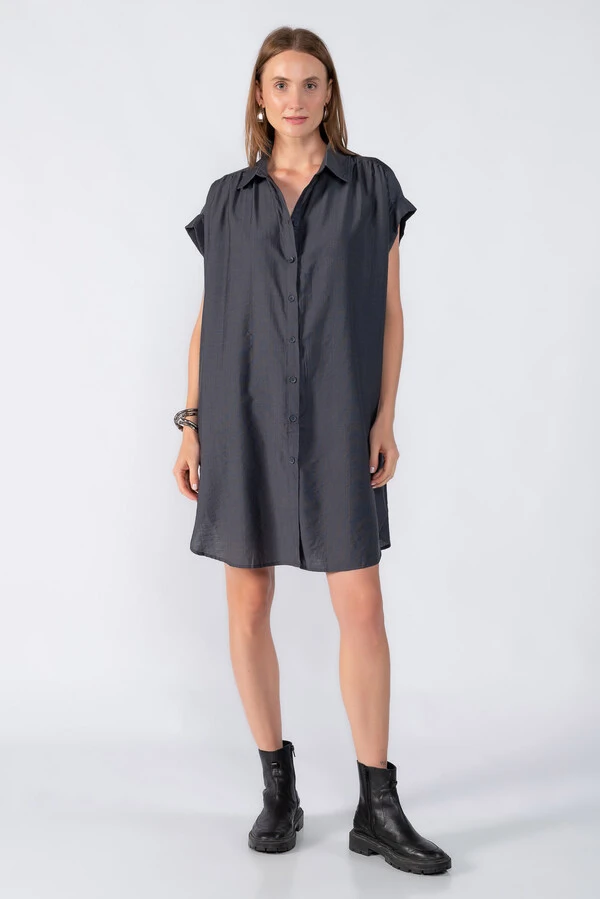 Chemise manga morcego com detalhe