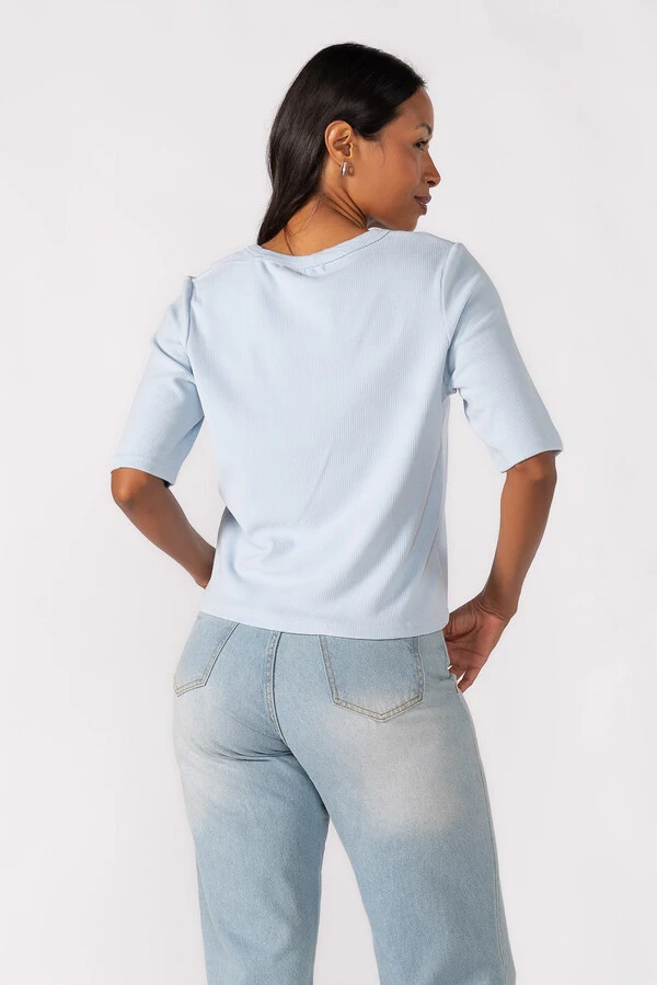 Blusa oversized manga 3/4