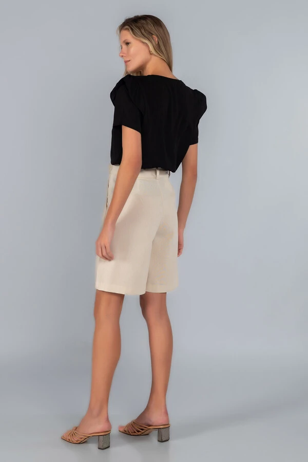 Blusa babado manga