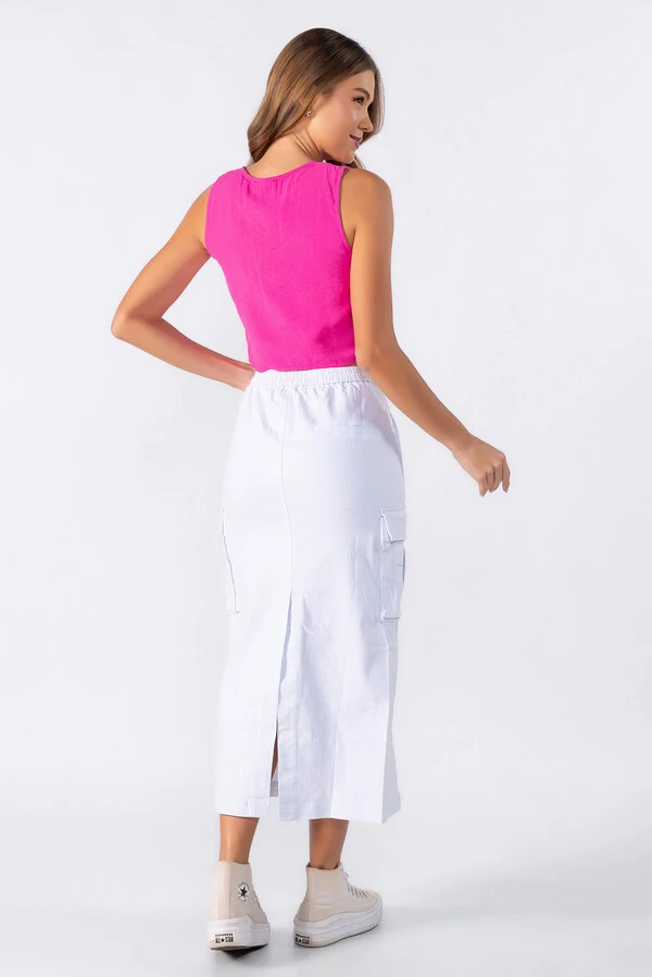 Blusa regata em alfaiataria