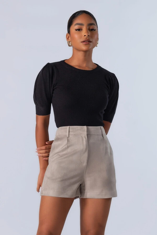 Blusa em viscose manga princesa
