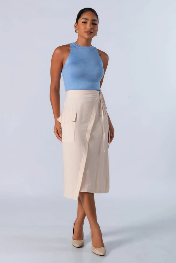 Blusa regata em viscose lisa