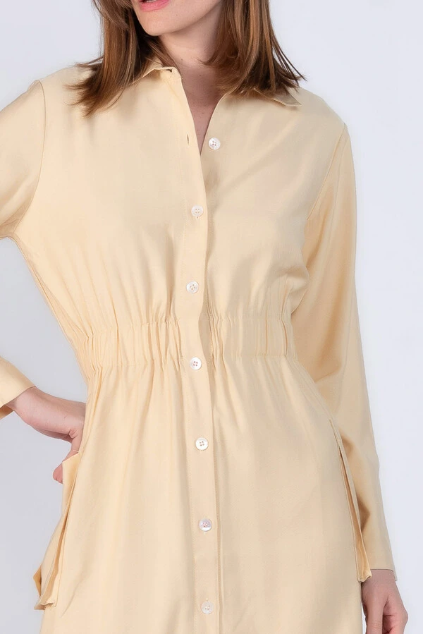 Vestido em viscose elastico na cintura