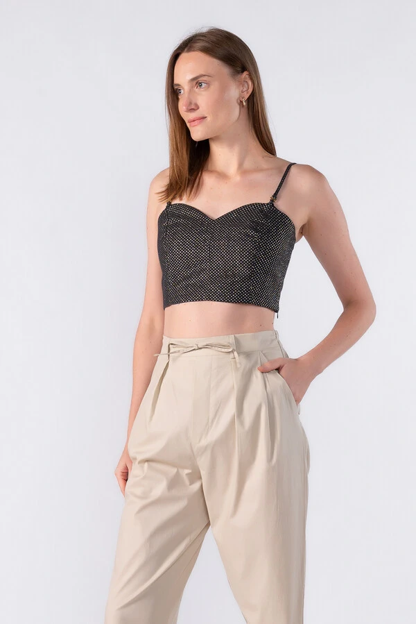 Top cropped alca fina removivel