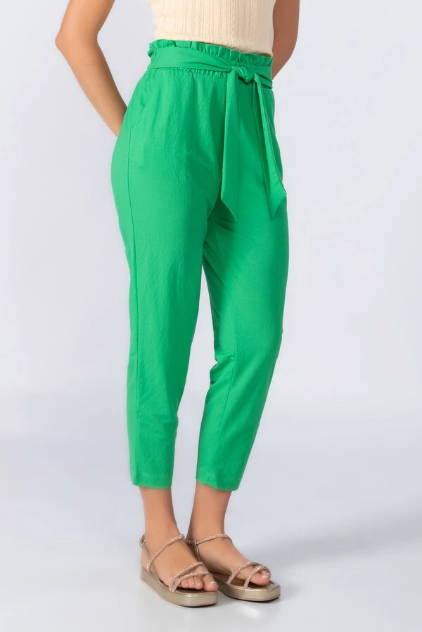 Calca viscose clochard com bolsos