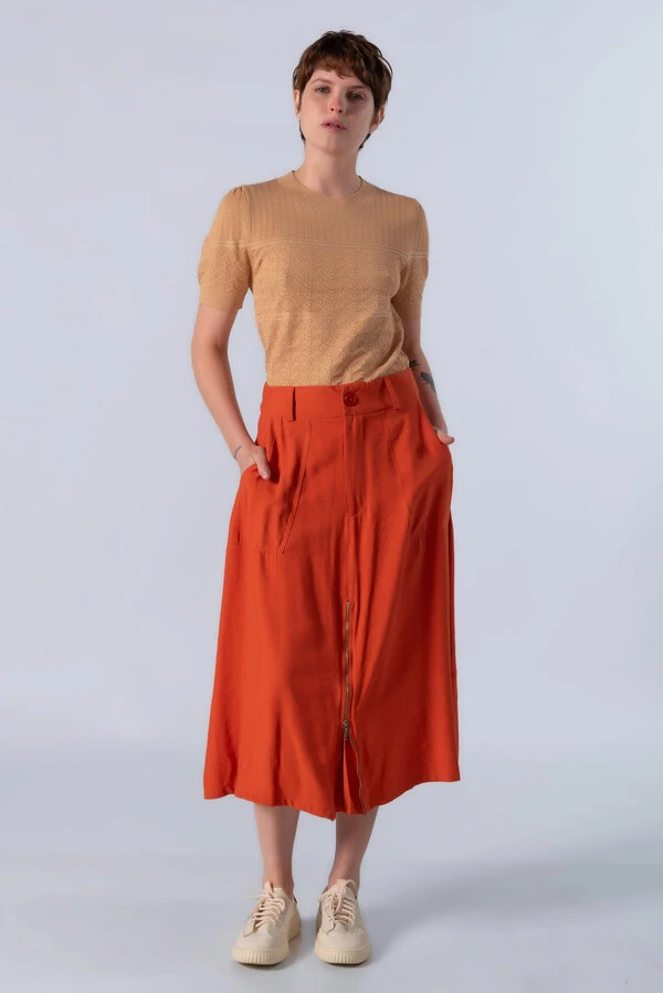 Blusa em viscose tecido trabalhado