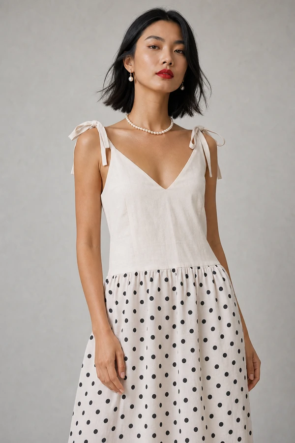 Vestido longo saia em poa
