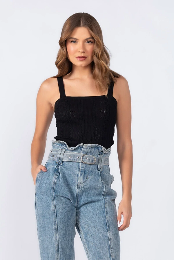 Blusa em viscose texturizado