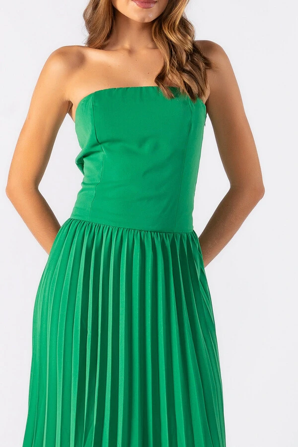 Vestido midi tomara que caia