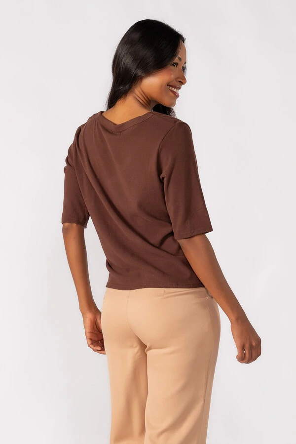 Blusa oversized manga 3/4