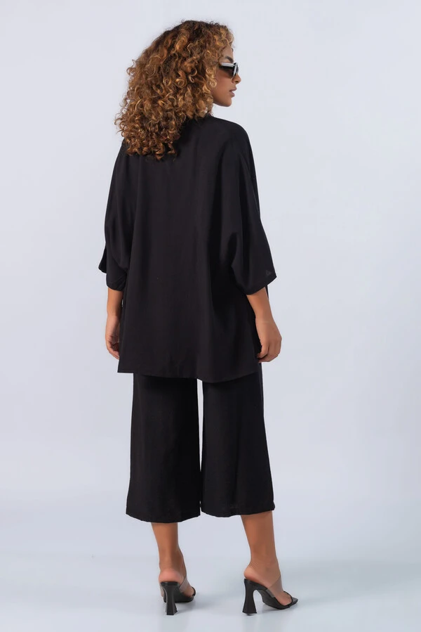 Camisa manga curta em viscose