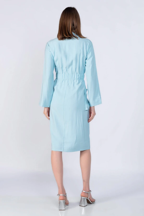 Vestido em viscose elastico na cintura