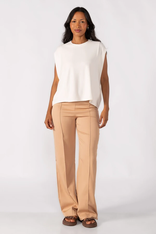 Blusa oversized canelada