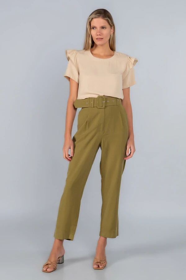 Blusa babado manga